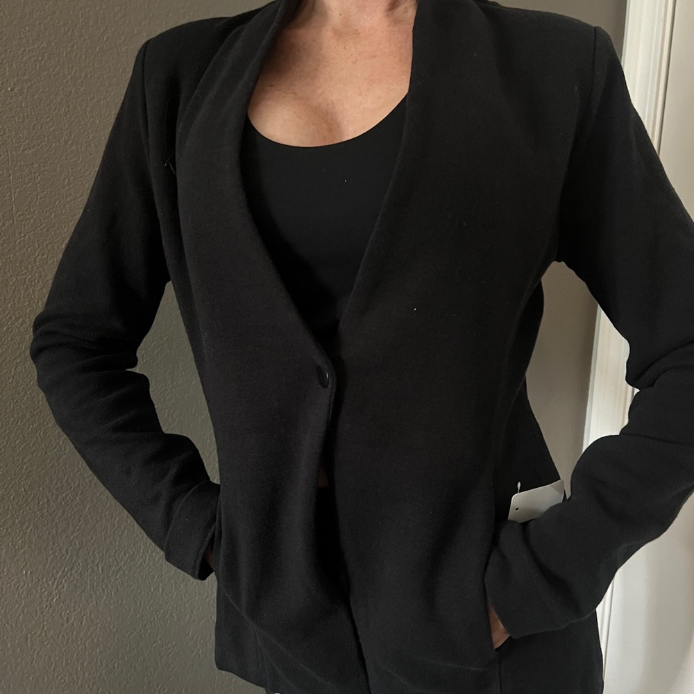 NIC+ZOE Black Open-Front Blazer Jacket XS